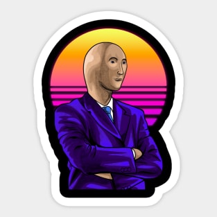 Stonk Meme Guy Sticker